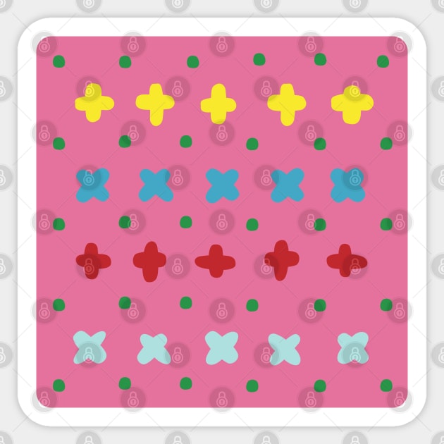 Colorful doodle crosses Sticker by marufemia